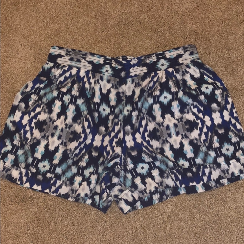 Women’s Blue Patterned Shorts